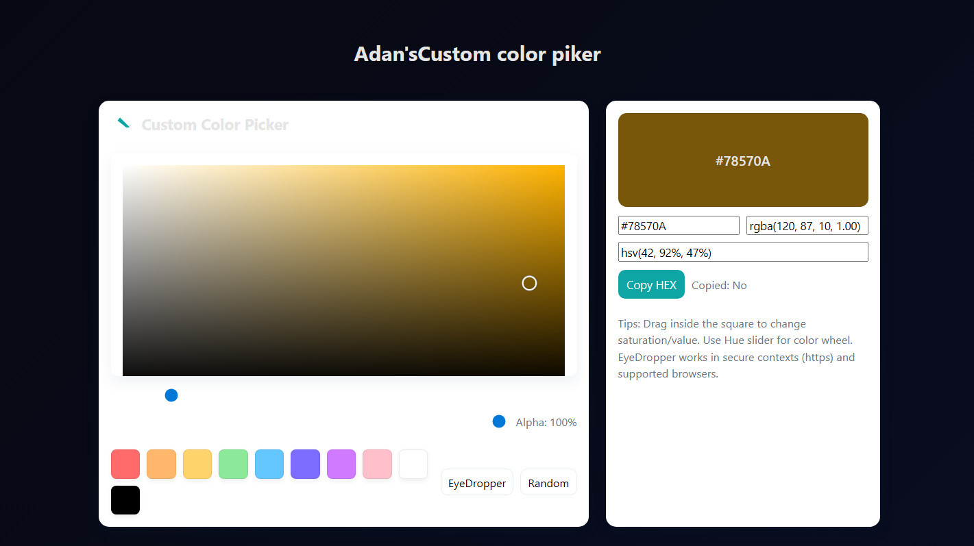Digital Color Picker